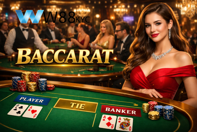 Tìm hiểu luật chơi bài Baccarat trực tuyến tại W88